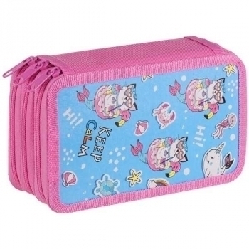 Пенал л/т 3-отдел. средний 190*110, Keep calm, ламинация арт.ПК3_29129