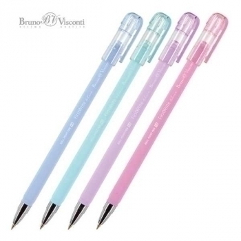 Ручка шариковая Bruno Visconti FirstWrite. Zefir, 0,5мм, синяя, корпус ассорти арт.20-0239