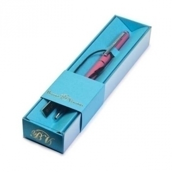 Ручка Bruno Visconti PALERMO шарик.автомат.в карт.футляре,0,7мм,синяя,коралл.мет.корпус,голубой футляр арт.20-0250/126