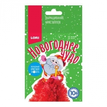 Набор для детского творчества - Выращивание кристаллов. Фигурка новогодняя Дед Мороз арт.Крф-001