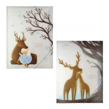 Папка А4 на резинках Bruno Visconti FOREST DREAM, ассорти арт.14-033/04