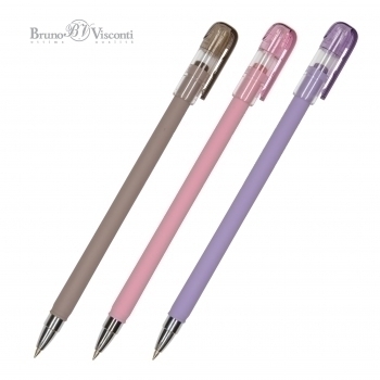 Ручка шариковая Bruno Visconti FirstWrite. Rio, 0,5мм, синяя, корпус ассорти арт.20-0282