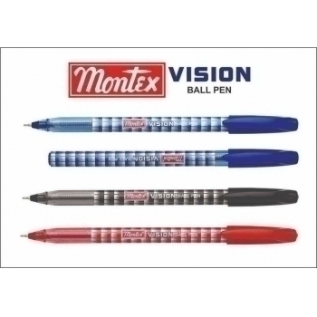 Ручка Montex шариковая VISION с син. стержнем, пластм. клип, пластм. синий корпус арт.VISION