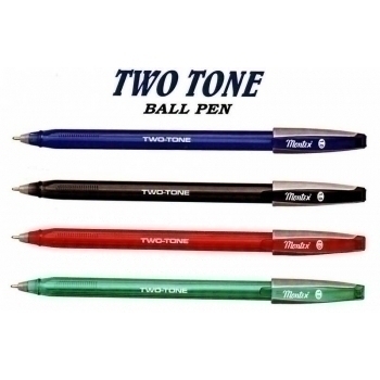 Ручка Montex шариковая TWO TONE с син. стержнем, пластм. клип, пластм. синий корпус арт.TWO TONE