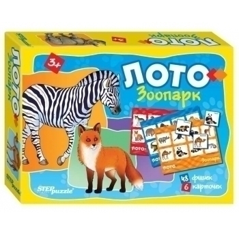 Игра лото Зоопарк, 3+ арт.80308