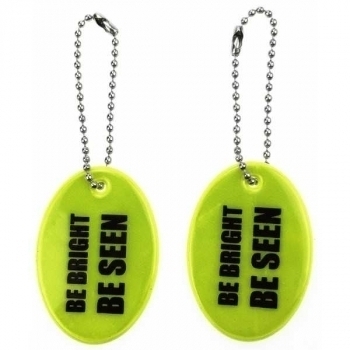 Светоотражающий брелок deVENTE Be bright 35х50 мм, желтый, арт. 9082006