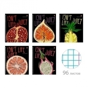 Тетрадь 96л в кл. Альт JUICY LIFE на СПИРАЛИ арт.7-96-1118