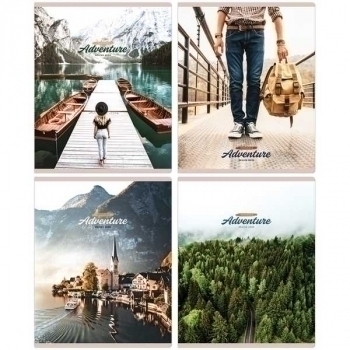 Тетрадь 96л в клетку ArtSpace Путешествия. New adventures арт.Т96к_36406