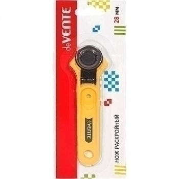 Нож раскройный deVENTE дисковый, d=28 мм, металлич., с защитой лезвия арт. 8012001