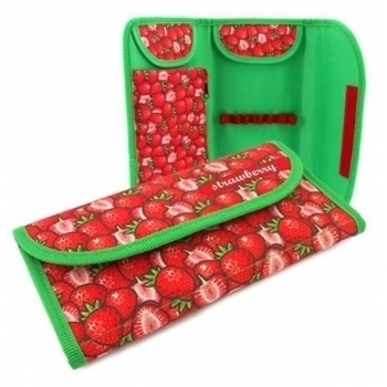 Пенал мягкий  220х115х15 мм, на липучке арт.ПМП 41-20 Клубника
