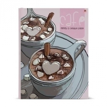 Тетрадь А5 160л на кольцах Альт Кофемания. Горячий шоколад, 7БЦ со сменным блоком арт.7-160-081/95