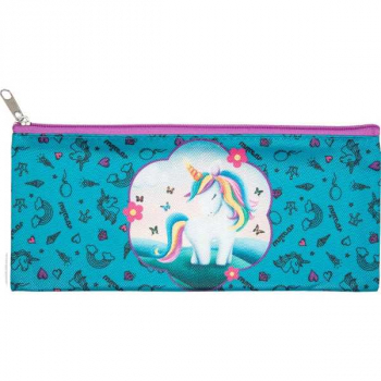Пенал мягкий плоский 210х90х10мм Attomex Unicorn, текстиль, арт. 7024101
