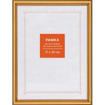 Фоторамка FC пластиковая, 21*30см, цвет золото №1 арт.RP 111 21*30