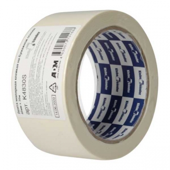 Крепп  (для оклейки окон) 48мм*30м белый Klebebander, на бумажной основе в инд.упак. арт.K4830S