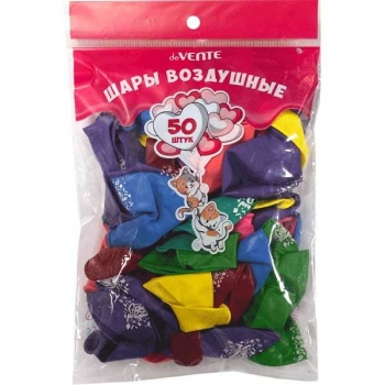 Шары воздушные deVENTE 30 см, С Днем Рождения стандартные цвета, ассорти, арт. 9061100