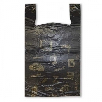 Пакет майка ПНД 41см+18смх66см 20мк Техника черный арт.PM18TBL