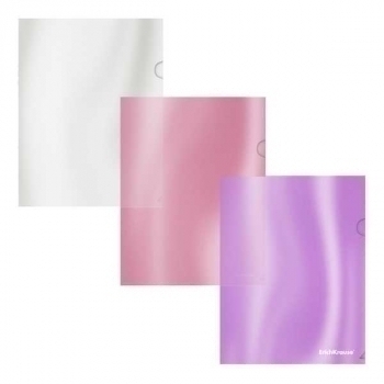 Папка-уголок А5+ ErichKrause Glossy Candy, полупрозрачная, ассорти  арт.54884