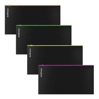 Папка на молнии Travel ErichKrause Matt Accent, ассорти, непрозрачная арт.54956