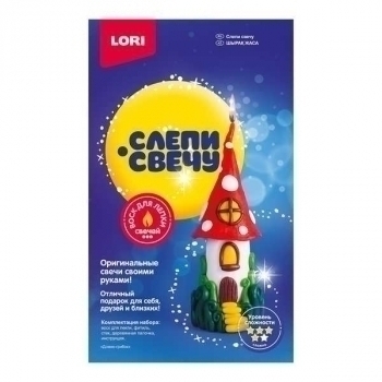 Набор для детского творчества - Восковая свеча. Слепи свечу Домик-грибок арт.Св-023