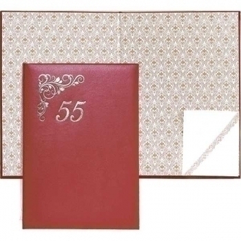 Папка адресная бумвинил А4 deVENTE 55 бордовая арт.3078216