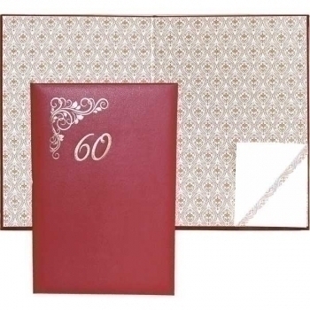 Папка адресная бумвинил А4 deVENTE 60 бордовая арт. 3078217