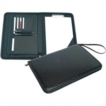 Папка д/документов deVENTE Notting иск. кожа,металлический прижим, отделения под визитки, на молнии, арт.1040504