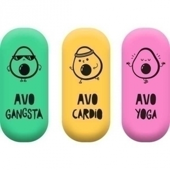 Ластик deVENTE Avocado 45*19*10мм , овальный, синтетический каучук, арт.4070102