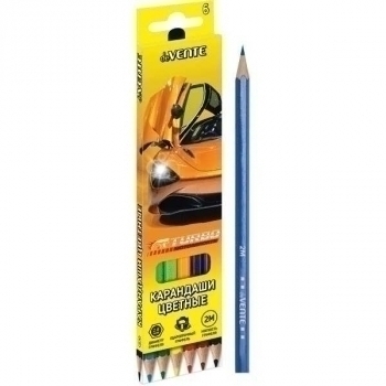 Карандаши deVENTE 06цв Turbo 2М, шестигранные, в картонной уп. арт.5021213