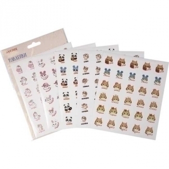 Наклейки-оценки deVENTE, 5 дизайнов, 150 шт, в пласт. пакете с блистерным подвесом, арт. 8002210