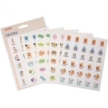 Наклейки-оценки deVENTE, 5 дизайнов, 150 шт, в пласт. пакете с блистерным подвесом, арт. 8002211