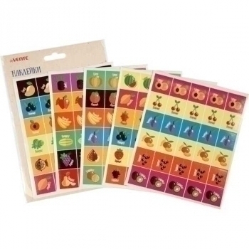 Наклейки-оценки deVENTE, 5 дизайнов, 150 шт, в пласт. пакете с блистерным подвесом, арт. 8002213