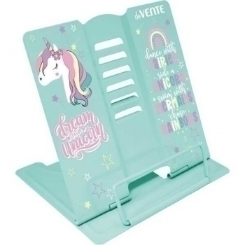 Подставка для книг металлическая deVENTE 154х152 мм Unicorn, голубая  арт. 8063210