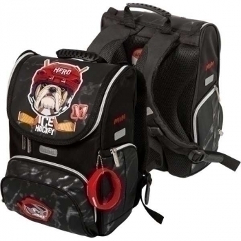 Ранец школьный deVENTE Mini. Ice Hockey 35х26х20, 1 отделение, 1 передний карман, 2 боковых кармана, арт. 7030220