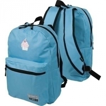 Рюкзак deVENTE подростковый 40х29х17 Cupcake 1 отделение на молнии, 1 передний карман, голубой арт. 7032221