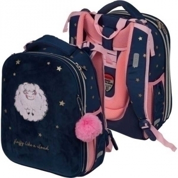 Рюкзак школьный deVENTE Choice.Fluffy Sheep 38x28x16, 2 отделения, 2 бок. кармана, эргономичн.спинка арт.7033224