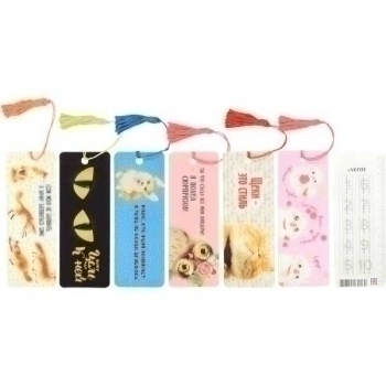 Закладка для книг, 152х57 мм, deVENTE 3D, пластик с линейкой и таблицей умножения, 6 дизайнов арт. 8065200