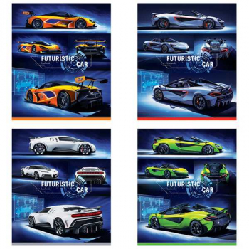 Тетрадь 96л в клетку ArtSpace Авто. Futuristic car арт.Т96к_29857