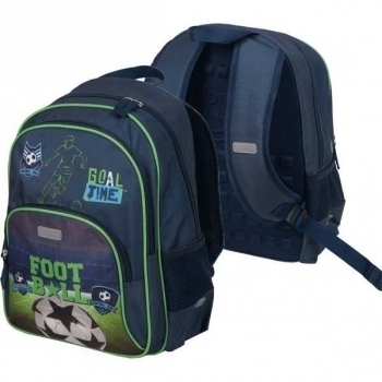 Рюкзак Attomex  Basic Football 38x27x17, школьный, 1 отделение, 2 передн. кармана, 2 бок. кармана, арт.7033204