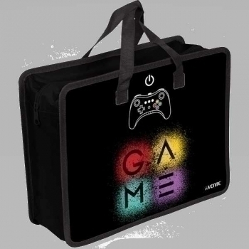 Папка А4 с ручками, пластик   33,5х26х10 см deVENTE Game, с текстильн. расширением, 400 мкм, арт. 8054258