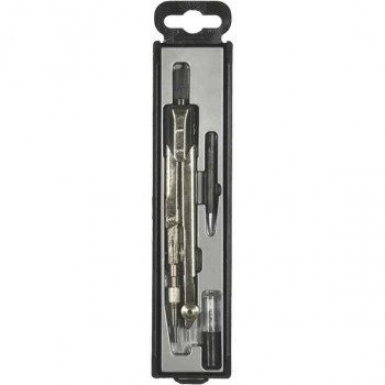 Готовальня (03 пр.) (циркуль, грифель, вставка рейсфедерная) в пласт.футляре с прозр. крышкой арт.НЧ3-60-30 Готовальня (03 пр.) (циркуль, грифель, вставка рейсфедерная) в пласт.футляре с прозр. крышкой арт.НЧ3-60-30