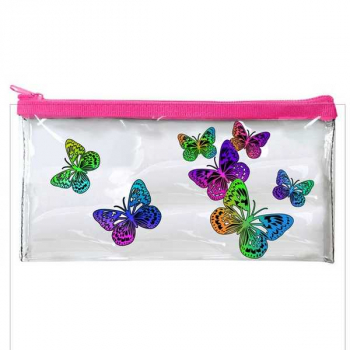 Пенал плоский одно отдел., морозостойкий арт.ПМП 01-84 Бабочки неон