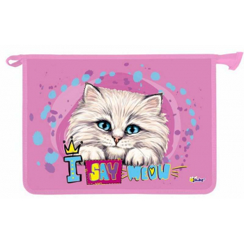 Папка д/тетр. А4 на молнии арт.ПТ-83 Я сказал мяу