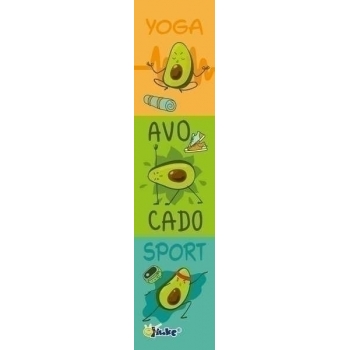 Закладка 40х220 мм, пластик, арт. 3-1 Яркие авокадо