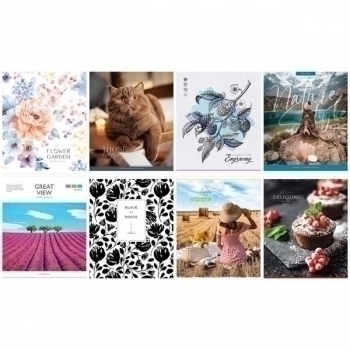 Тетрадь 96л в клетку ArtSpace Микс. For girls арт.Т96к_45913