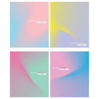 Тетрадь 96л в клетку ArtSpace Моноколор. Wave арт.Т96к_45893