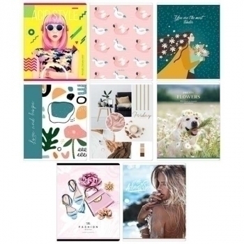 Тетрадь 48л в клетку ArtSpace Микс. Girl s collection арт.Т48к_42888