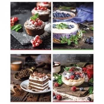 Тетрадь 96л в клетку ArtSpace ЭКОНОМ Стиль. Dessert арт.Т96кЭ_45927