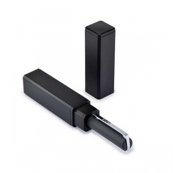 Ручка Bruno Visconti MILANO шарик. автомат.в прямоуг.тубусе,1,0мм,синяя,серый мет.корпус,черный футляр арт.20-0227/03