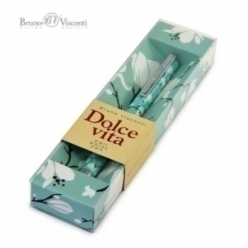 Ручка Bruno Visconti DOLCE VITA. Магнолия шарик.автомат., 0.7мм, синяя,метал. корп., в картон. футляре  арт.20-0252/08