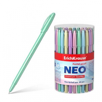 Ручка шариковая ErichKrause NEO Pastel, 0.7, игольч. узел, одноразовая, синяя арт.55380